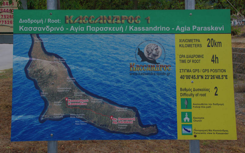 Διαδρομές στη χερσόνησο της Κασσάνδρας