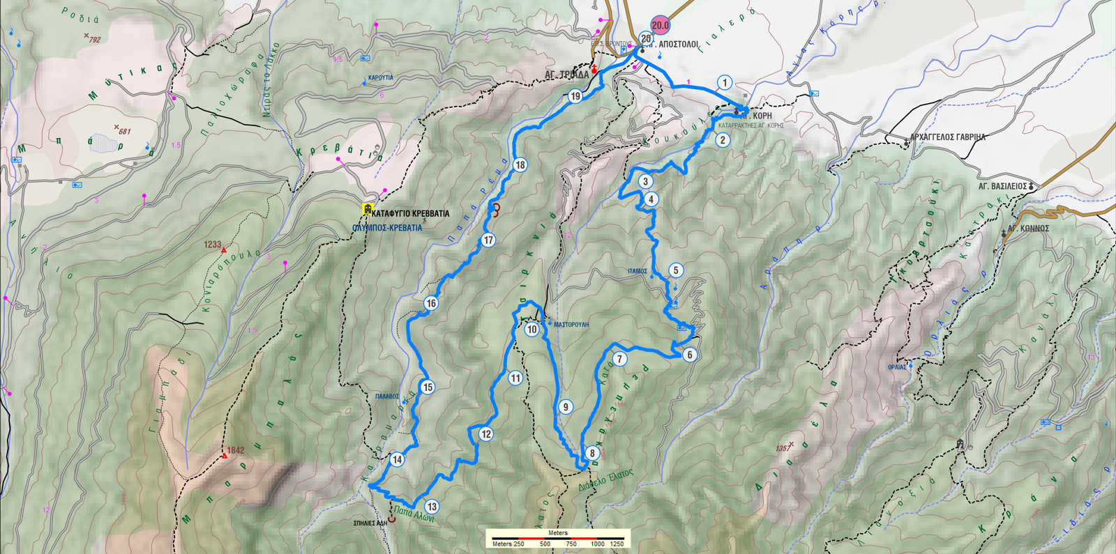 Ο αγώνας North Olympus Trail