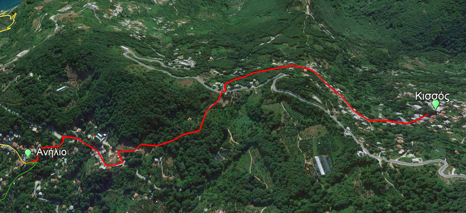 Ανατολικό Πήλιο topoguide: Κισσός-Ανήλιο