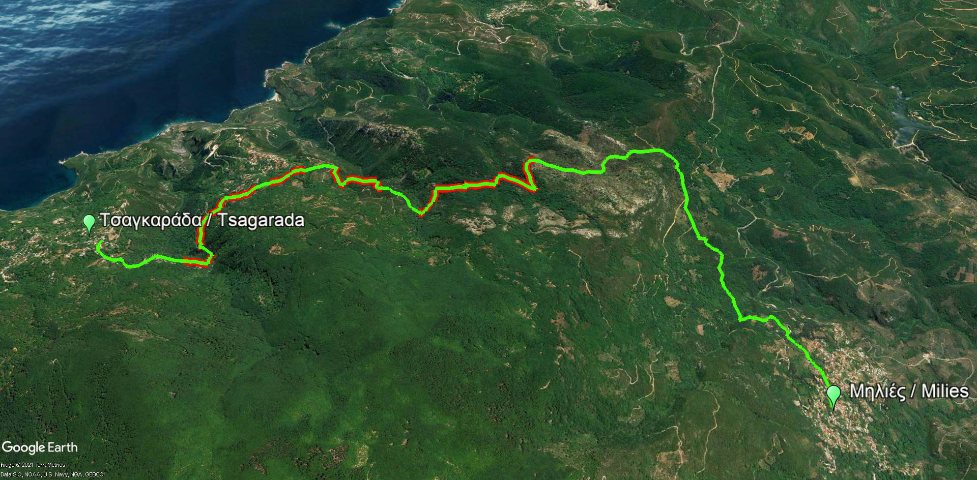Long Pelion Trail