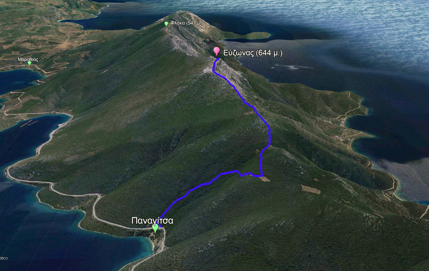 Νότιο Πήλιο topoguide: Ανάβαση στο Τισαίο
