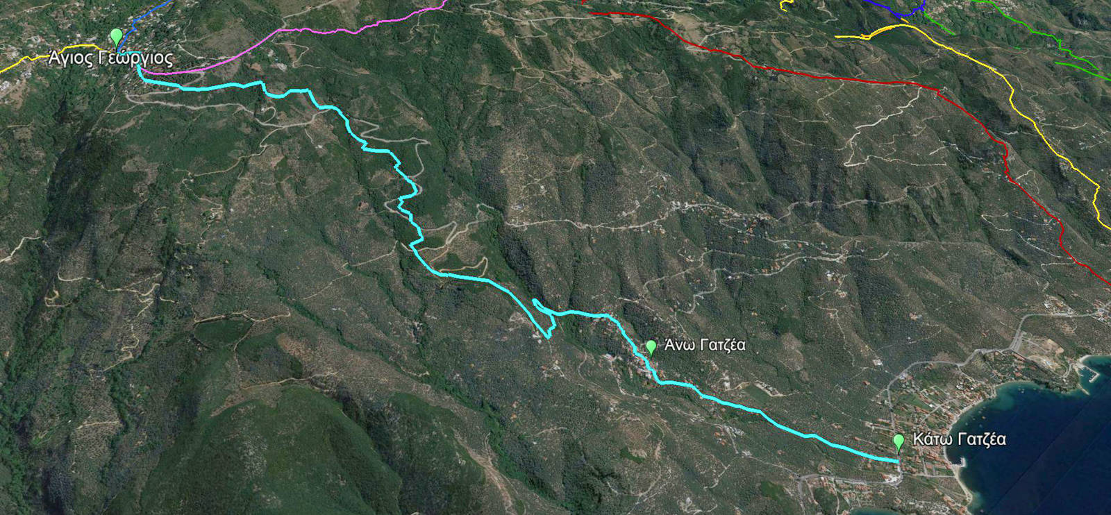 Δυτικό Πήλιο topoguide: Άγιος Γεώργιος-Κάτω Γατζέα